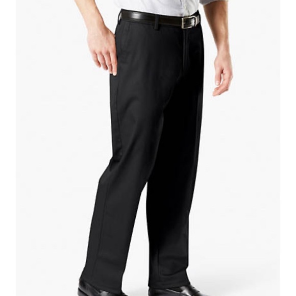 DOCKERS Charcoal Khakis Signature Classic Fit Slacks Pants 30W / 34L - Picture 2 of 4